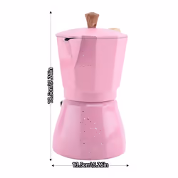 Latte Mocha Percolator Pot Stovetop Coffee Maker 300Ml Pink