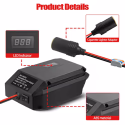 DC 18V to 12V Step-Down Converter for 18V Battery,