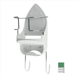 Iron Board Hanger Wall Electric Iron Holder with Removable Hooks -2