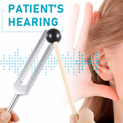 Tuning Fork Set (128/256/512Hz) with Reflex Hammer for Sound Healing