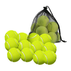 12 Pack Tennis Balls with Storage Bag - for Tennis, and Cricket