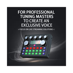V8S Live External Sound Card Voice Changer Sound Card