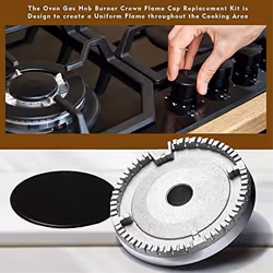 Universal Burner Crown Flame Cap Oven Cooker Hob Gas for ,Flat