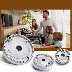 Universal Burner Crown Flame Cap Oven Cooker Hob Gas for ,Flat