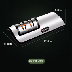 Electric Knife Sharpener Automatic Adjustable Kitchen Tool Orange