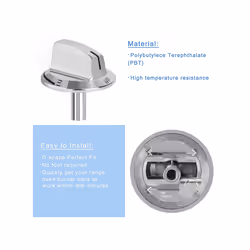 5 Packs Upgrade 5304525746 Long Stem Stove Knobs Replacements