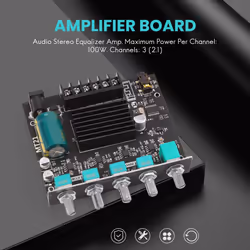 -MT21 Channel Bluetooth 5.0 Subwoofer Amplifier Board 50WX2+100W