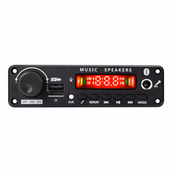2x100W 12V Amplifier Audio Player Bluetooth 5.0 MP3 Decoder Board
