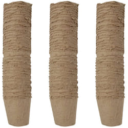 100Pcs Round Degradable Pulp Peat Flower Pot 8x8cm Plant Nursery Cup