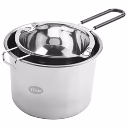 2-Pack Stainless Steel Double Boiler, Heat- Handle