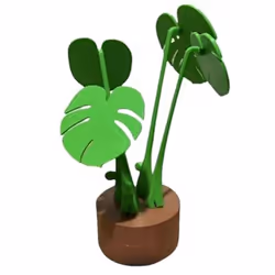 Monstera coasters plant non-slip coasters, monstera coaster set