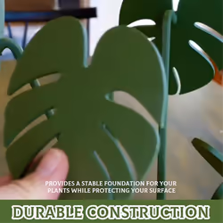 Monstera coasters plant non-slip coasters, monstera coaster set