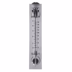 0.5-5 GPM 2-18 LPM Water Flow Panel Mount Type Flowmeter