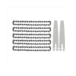 5Pcs 6Inch Chainsaw Chain with 2Pcs Saw Chain Bar for Mini Chainsaw