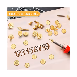 56 Pieces Wood Burning Tip Letter Wood Burning Tip Set