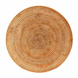 Rattan Woven Placemats,Round Mats,Non Slip Heat Place Mat