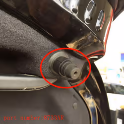 2Pcs for 508 Trunk Rubber Pier Adjustable Stop Bonnet Buffer
