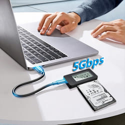 ShuoLe USB 3.1 Hard Drive Case 2.5/3.5-Inch Hard Drive Adapter