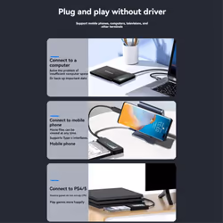 ShuoLe USB 3.1 Hard Drive Case 2.5/3.5-Inch Hard Drive Adapter
