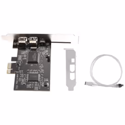 PCI-E PCI Express FireWire Card, with Firewire Cable, for Video, Etc