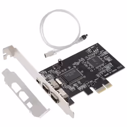 PCI-E PCI Express FireWire Card, with Firewire Cable, for Video, Etc