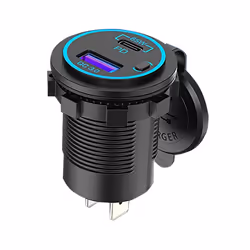 65W PD 12V USB Outlet for Laptop USB C Car Charger Socket