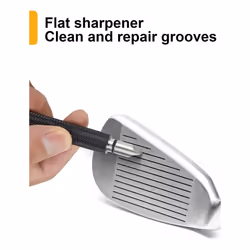 Retractable Golf Brush and 2 Golf Club Groove Sharpener