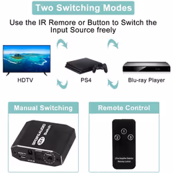 SPDIF Toslink Switcher 3 in 1 out Digital Optical Audio splitter
