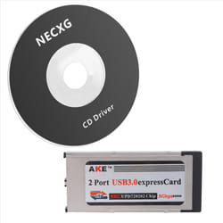 2 Port USB 3.0 Express Card 34mm Slot Express Card PCMCIA Adapter