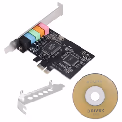 PCIe Sound Card 5.1, PCI Express Surround Card 3D Stereo Audio