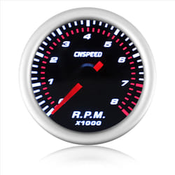 52mm Auto Car Tachometer Tacho Gauge 0-8000 RPM 12V White
