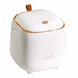 Countertop Trash Can , Waste Can with Press Type Lid, White