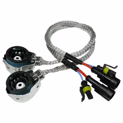 2X D2S/D4S Xenon Bulb Adapters Wire Harness Connector Cable Socket