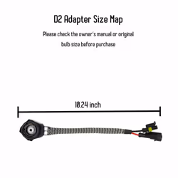 2X D2S/D4S Xenon Bulb Adapters Wire Harness Connector Cable Socket
