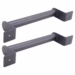 2Pcs Black Carbon Steel Sliding Barn Door Pull Handle