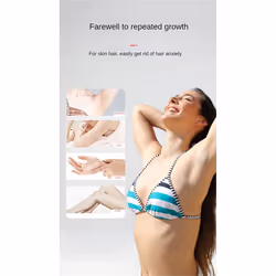 Bikini Trimmer for Women Painless Ladies Hair Removal Pink