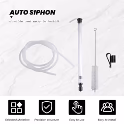 3/8In Auto Siphon 6.5'Ft Hose Bottling Siphoning Kit, for Beer