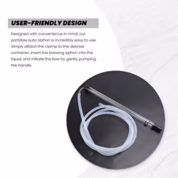 3/8In Auto Siphon 6.5'Ft Hose Bottling Siphoning Kit, for Beer