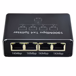 1-to-4 RJ45 Network Port Ethernet Splitter Suitable for PC Laptops