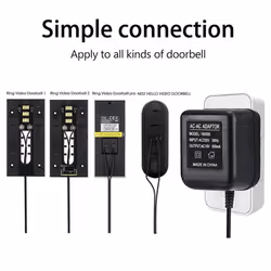 18V 500MA Power Supply Battery Charger for Ring Doorbell EU Plug