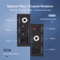 Digital Audio Converter Bi-Directional Digital Coaxial