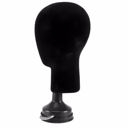 Flocking Foam Mannequin Model Wigs Glasses Display Holder Black