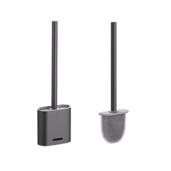 Premium Silicone Toilet Brush - Grey