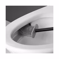 Premium Silicone Toilet Brush - Grey