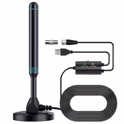 Column HD Digital TV Antenna Indoor and Outdoor Universal Amplifier