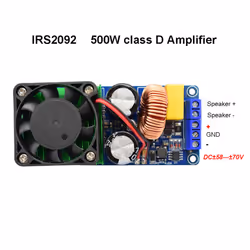 IRS2092 High Power 500W Mono Channel HiFi Digital Power Amplifier
