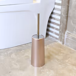 Toilet Brush and Holder - Toilet Bowl Cleaner Brush Set (Rose Gold)