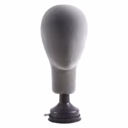 Flocking Foam Mannequin Model Wigs Glasses Display Holder Gray