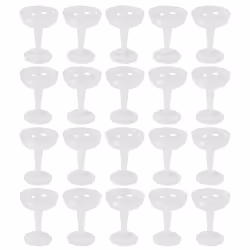 20Pcs Clear Plastic Champagne Glasses for Parties Clear Plastic Cup