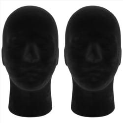 Black Foam Men Model Mannequin Dummy Stand Shop Display Hat